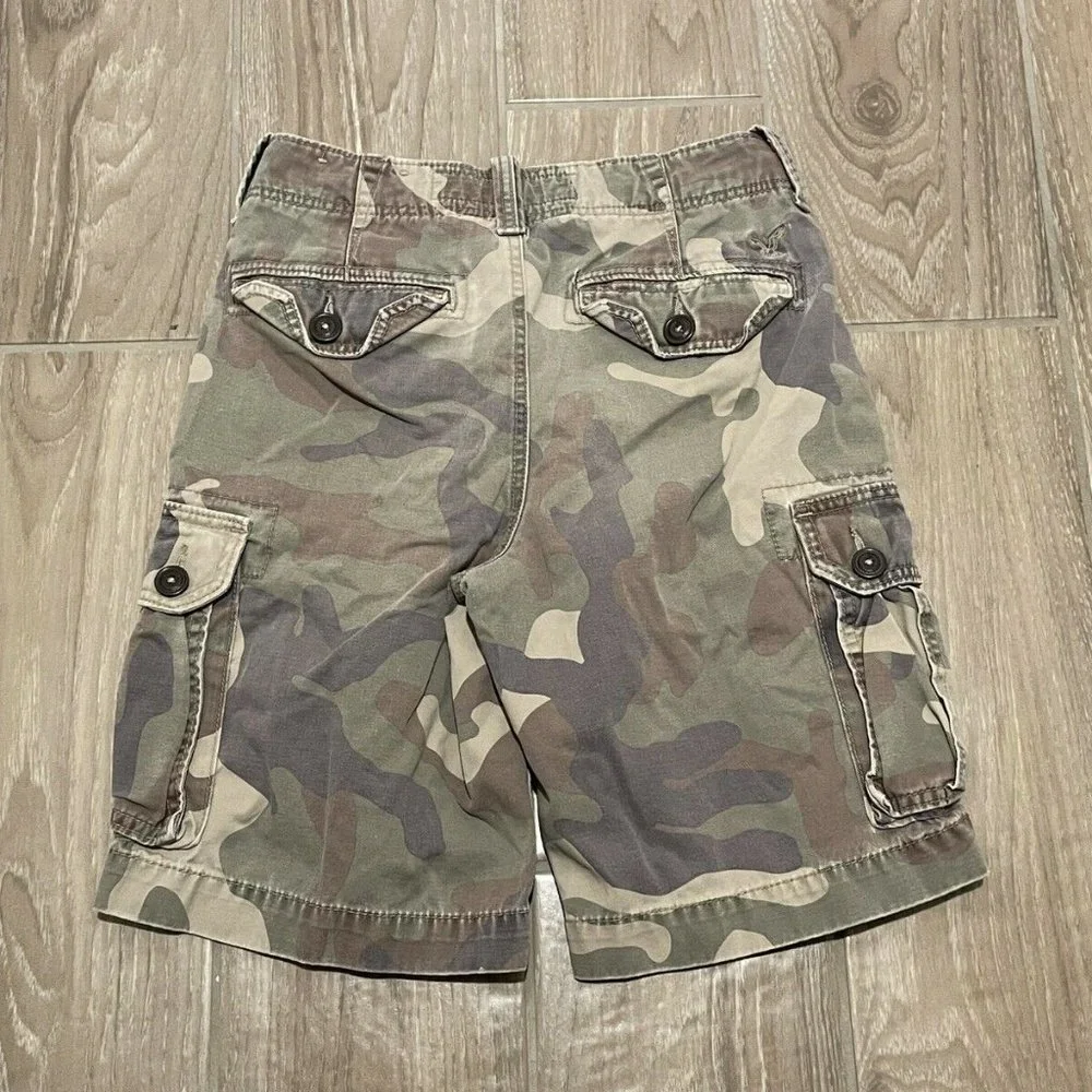 AMERICAN EAGLE ~ Boy's 26 W ~ Camo Camoflage Cargo Shorts_2
